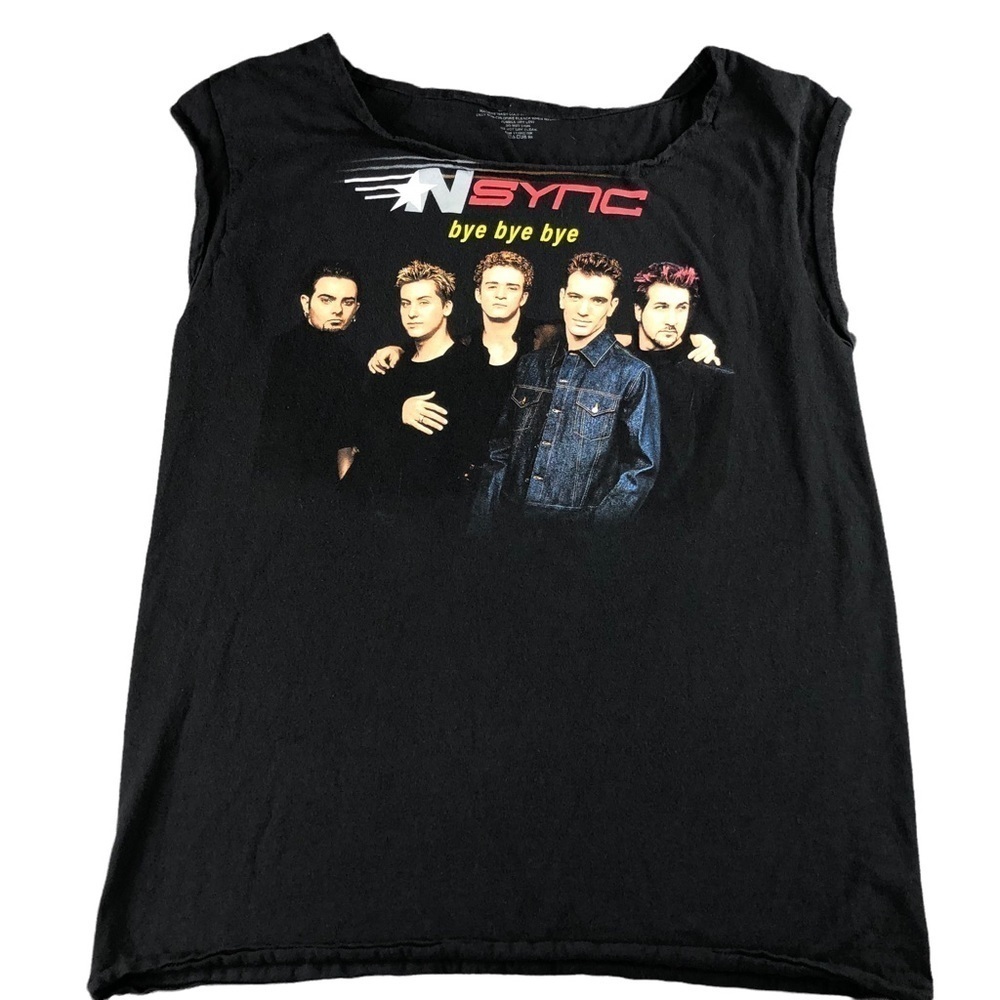 *NSYNC 2000s Black Band TShirt, Y2K